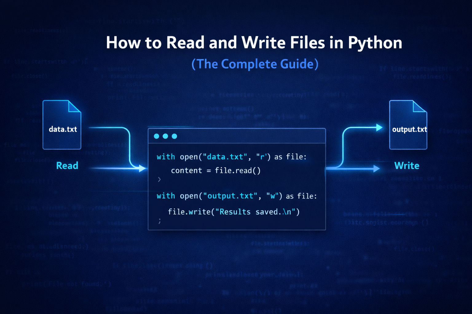 How to Read and Write Files in Python