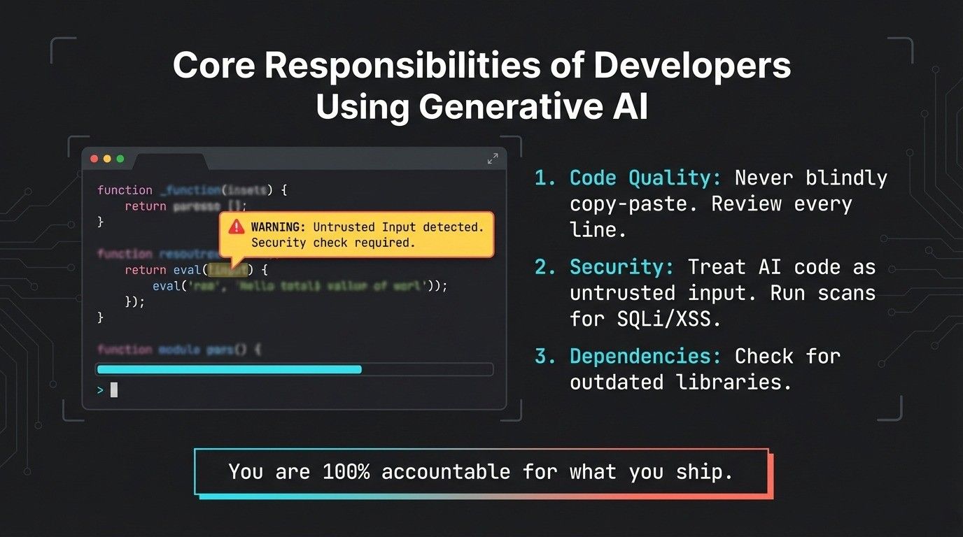 Core Responsibilities of Developers Using Generative AI