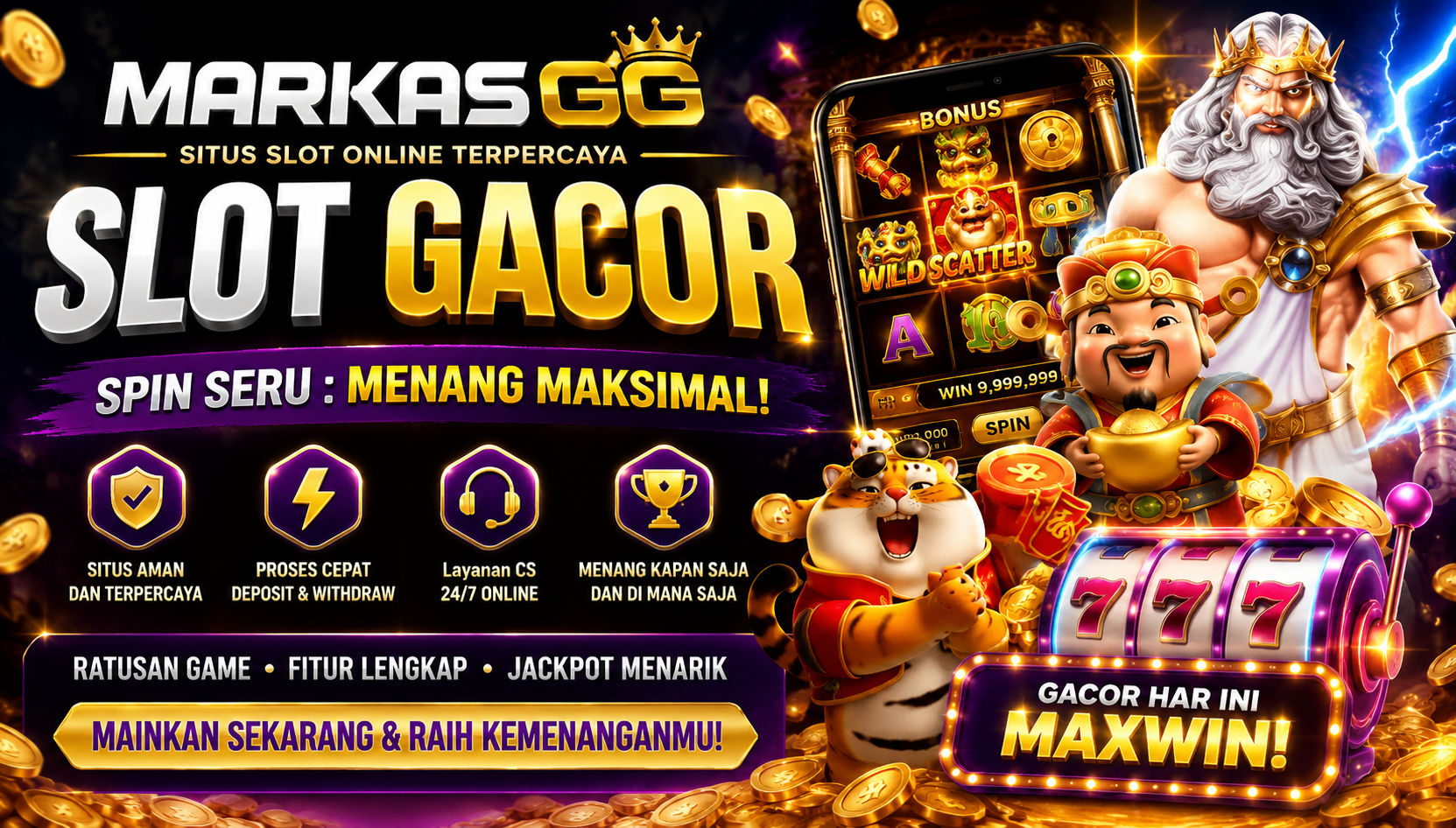 MARKASGG merupakan salah satu platform yang menyediakan beragam pilihan permainan slot online dari berbagai provider populer.