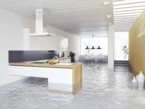 Modern kitchen in white