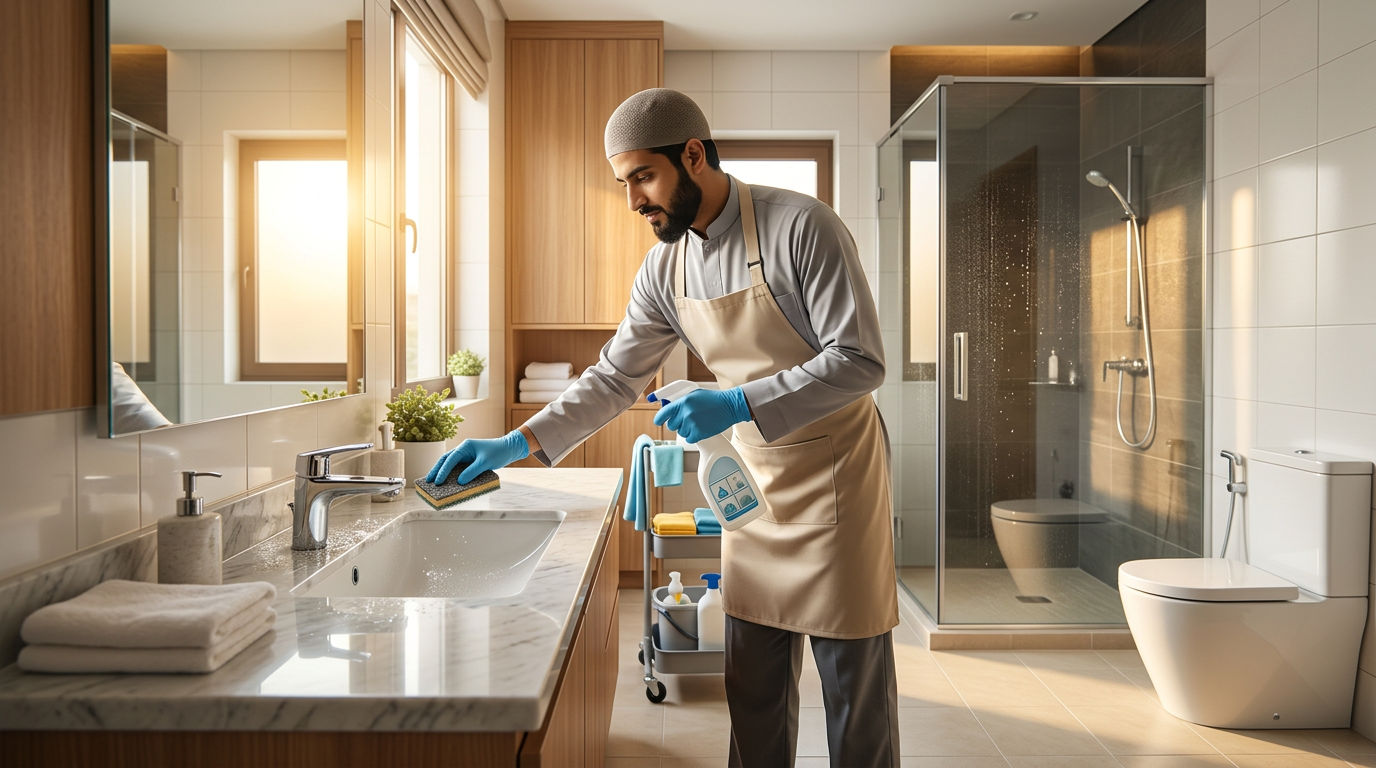 طريقة تنظيف الحمام وإزالة الجير والكلس نهائياً