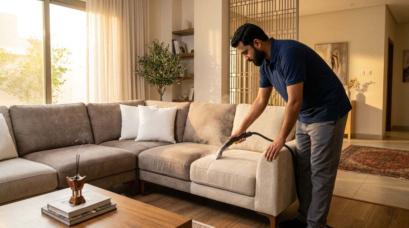 أفضل طريقة لتنظيف الكنب في المنزل بدون إتلاف القماش