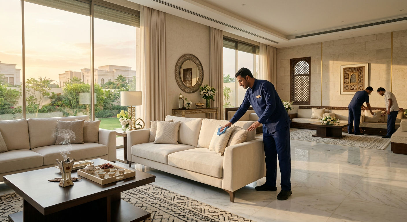 دليل تنظيف المنزل قبل العيد في السعودية: كيف تستعد لاستقبال الضيوف باحترافية؟