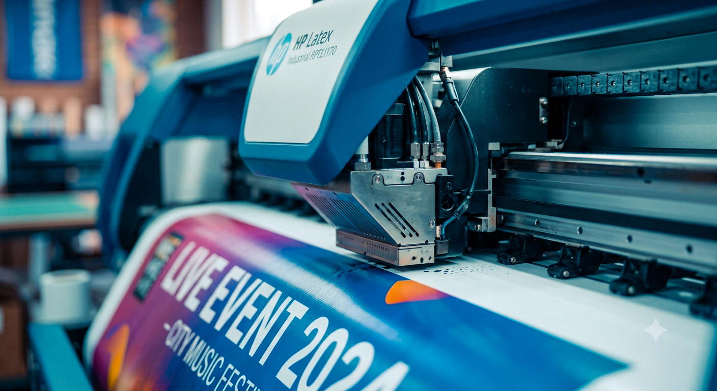 Large format banner printing
