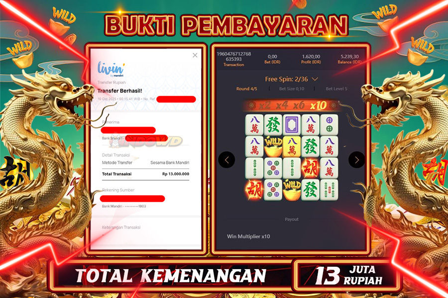 INDOWD JACKPOT SLOT WILD BOUNTY  Rp30.000.000,- LUNAS