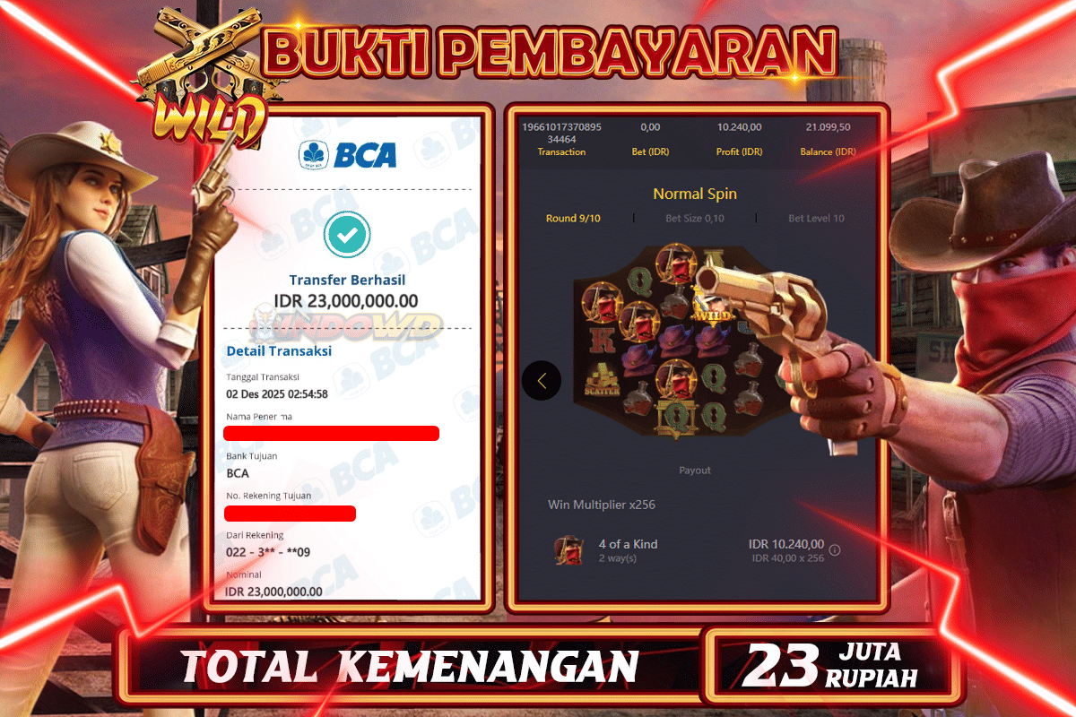 INDOWD JACKPOT SLOT WILD BOUNTY SHOWDOWN Rp23.000.000,- LUNAS