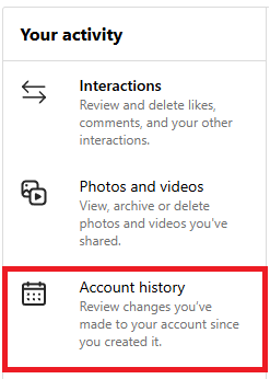 Account History