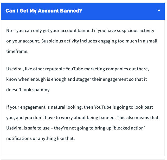 useviral account banned