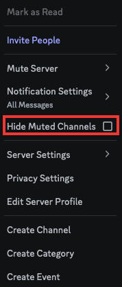 discord hide muted channels