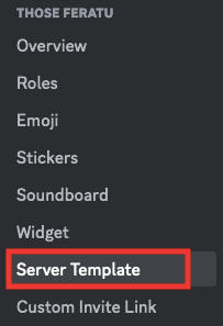 discord server tempalte