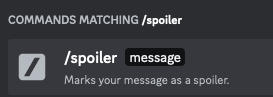 discord spoiler command