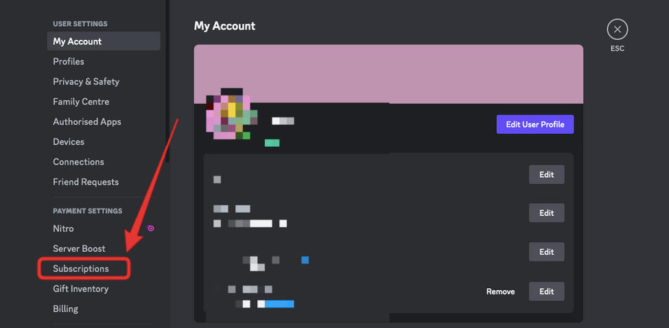 discord subscription cancellation