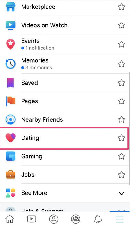 facebook dating icon