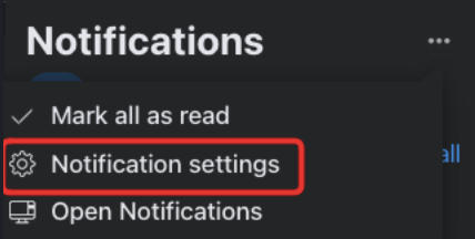 notification settings facebook
