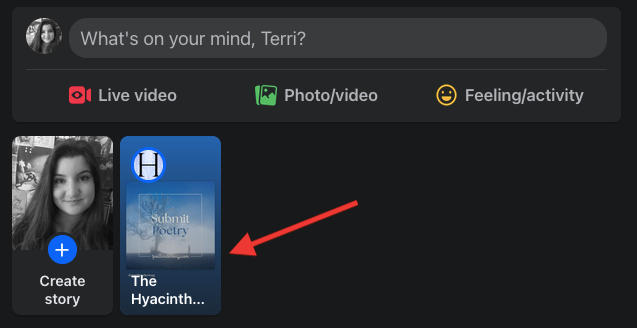 facebook story