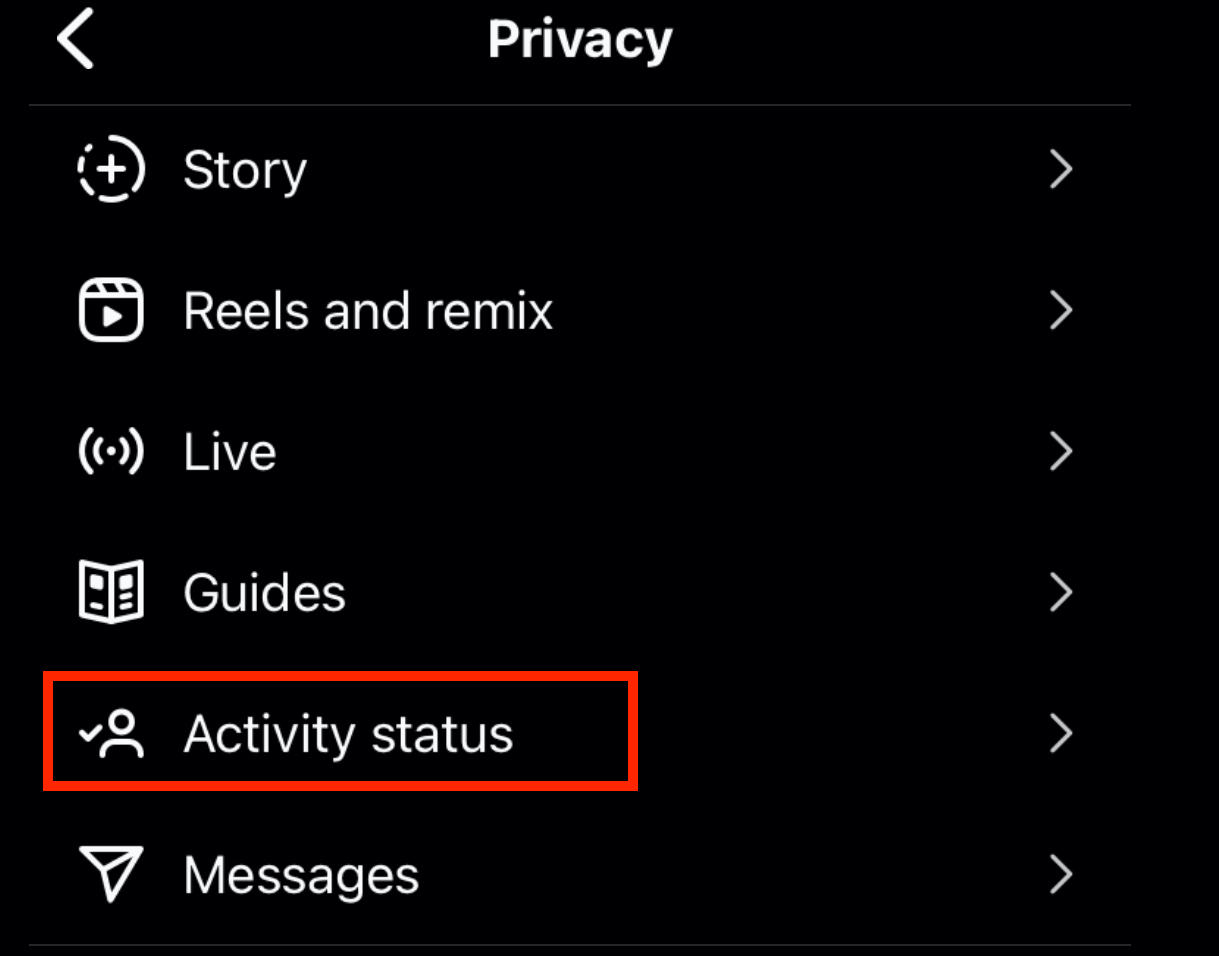 instagram activity status