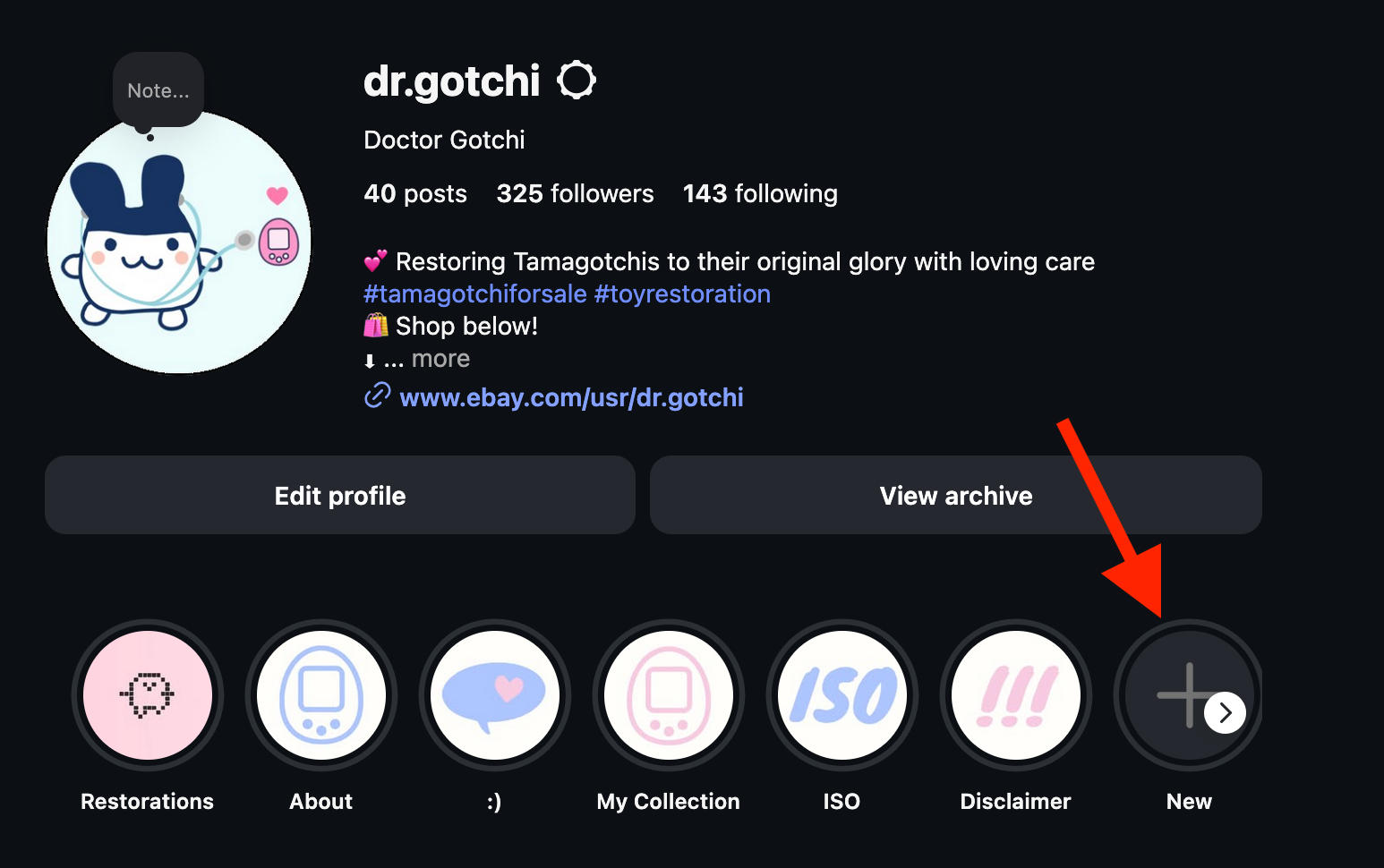 instagram desktop new highlight