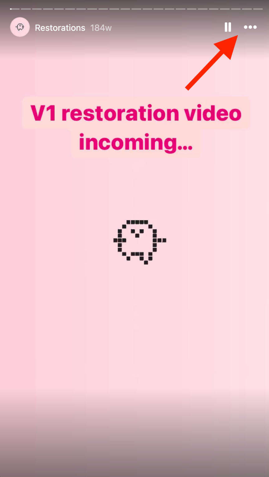 instagram desktop edit highlight. menu