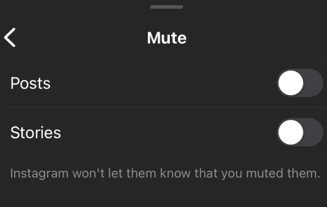 instagram mute user