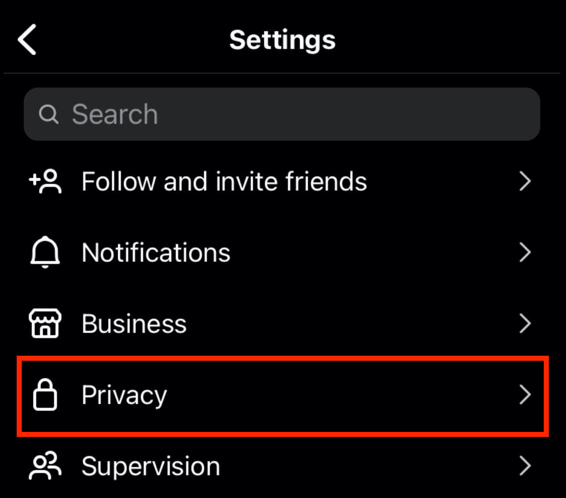 instagram privacy