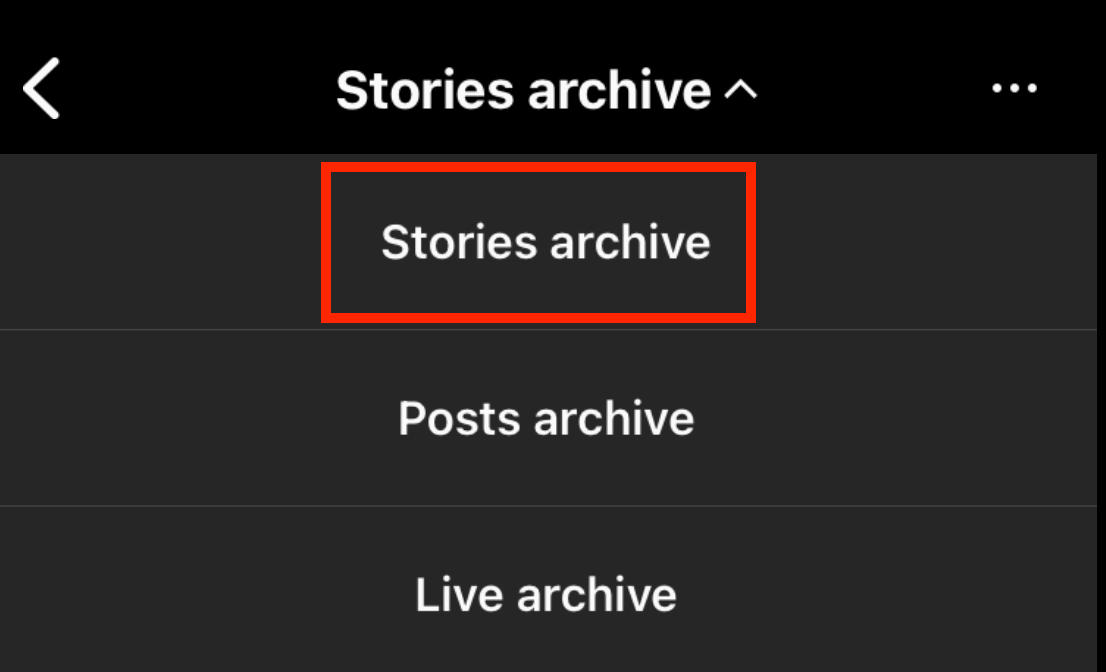 instagram stories archive