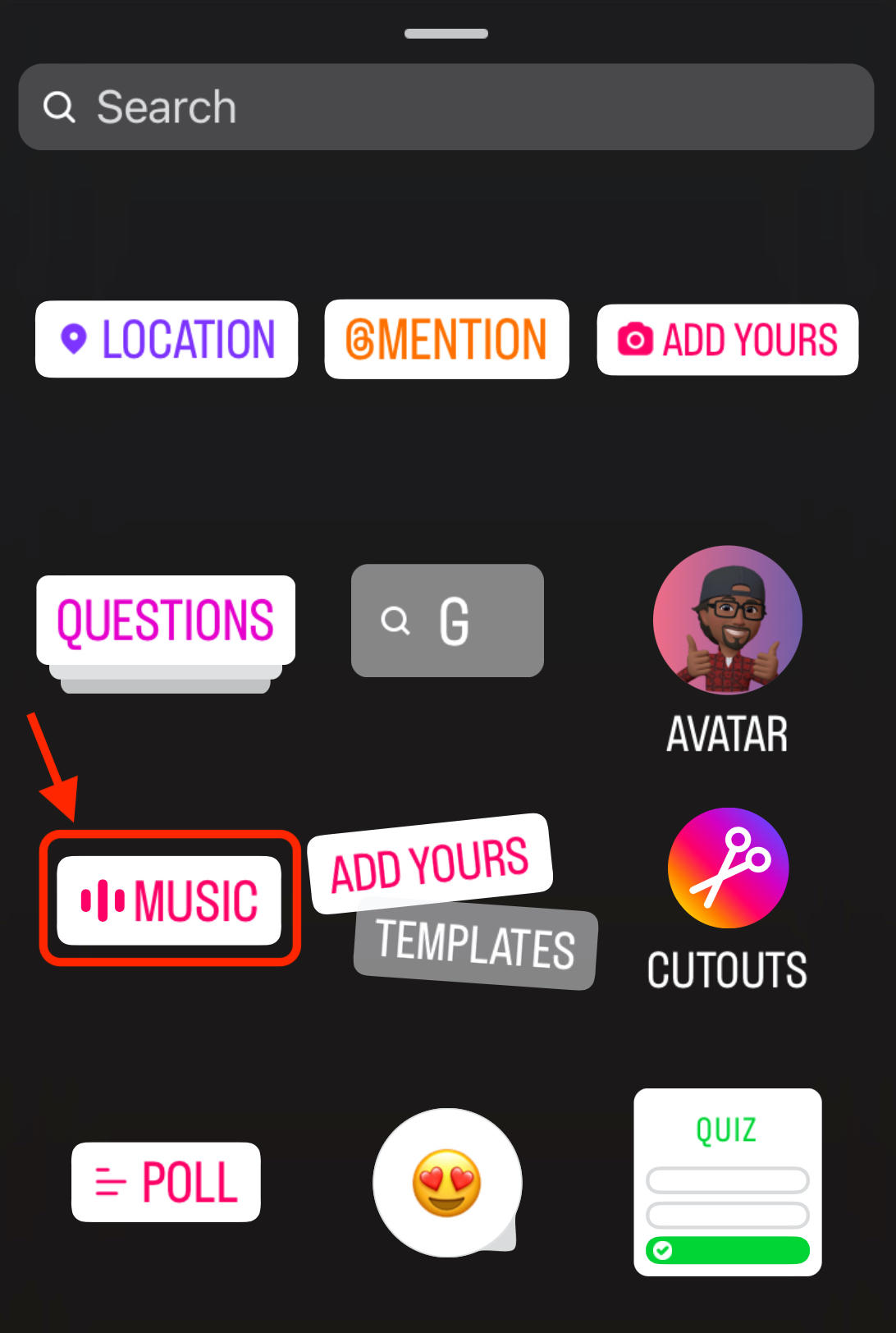 instagram music sticker