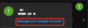 youtube manage my account