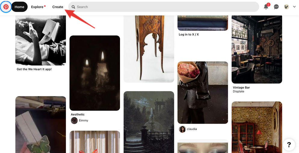 pinterest create new pin desktop