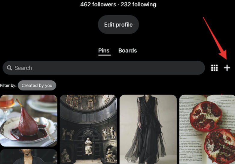 pinterest mobile create new pin