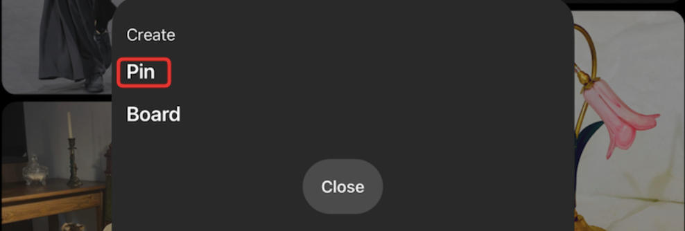 pinterest new pin mobile