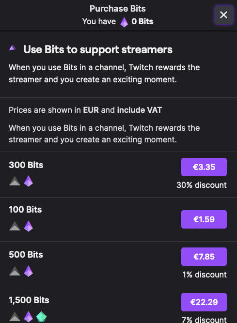 twitch purchase bits menu