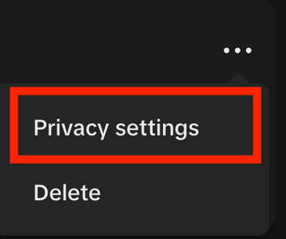 tiktok desktop privacy settings