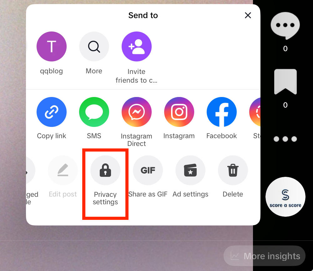 tiktok post privacy