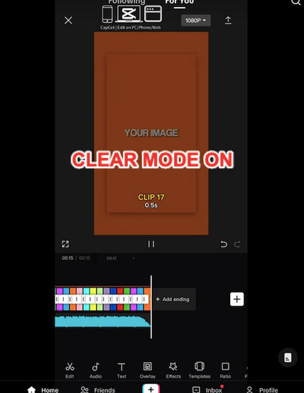 tiktok clear mode on