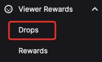 twitch drops menu