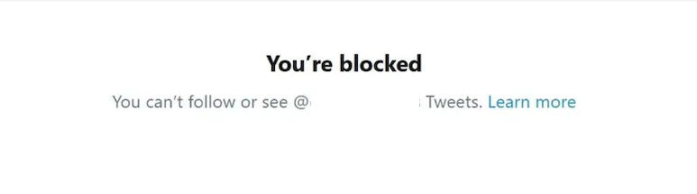 twitter you're blocked