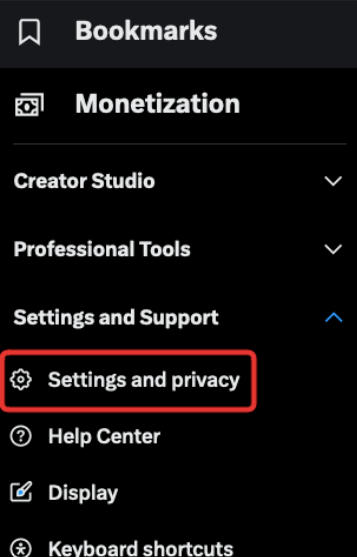 twitter settings and privacy