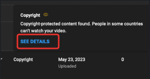 youtube see details copyright