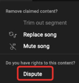 youtube dispute
