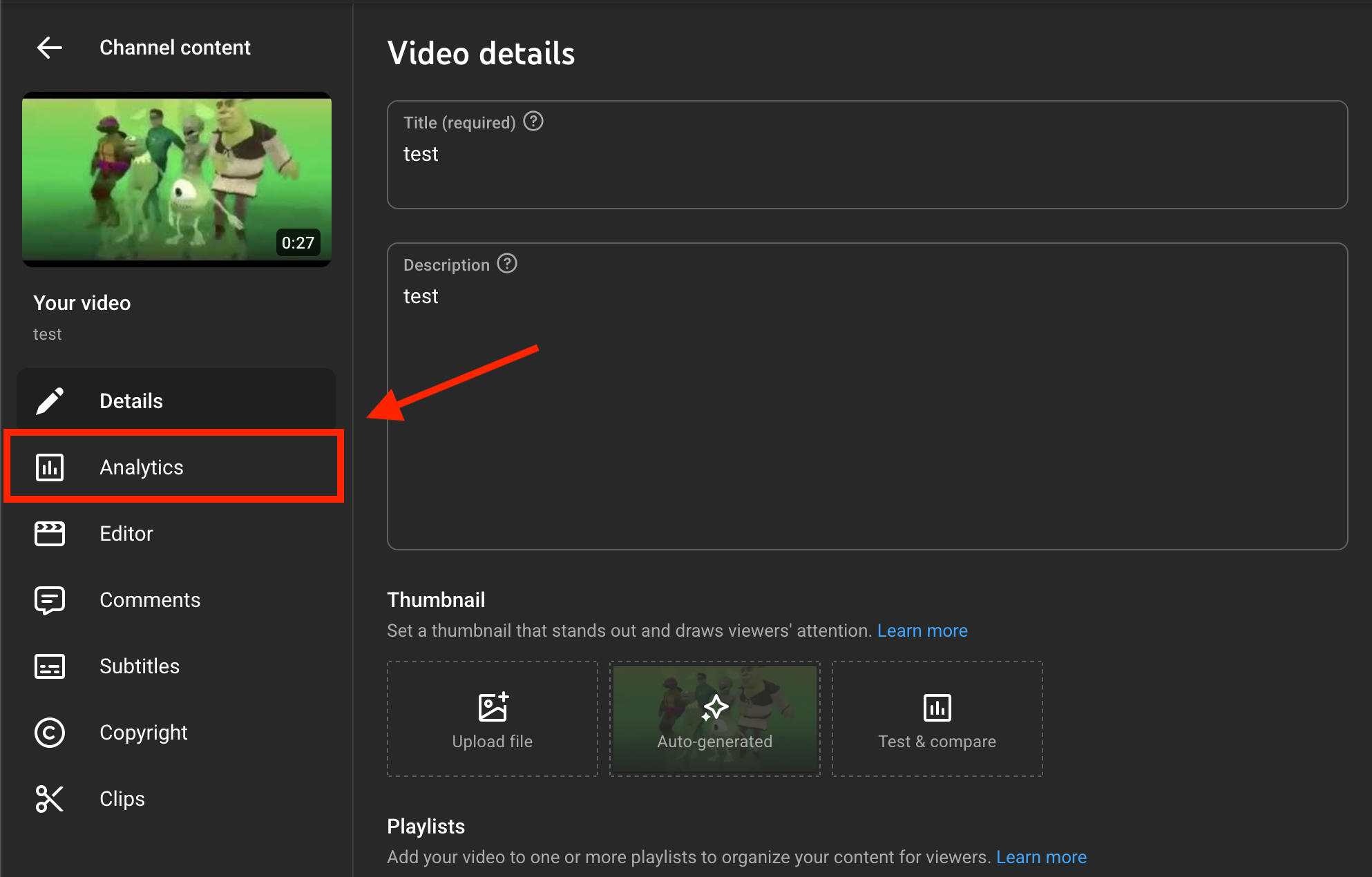 youtube studio analytics