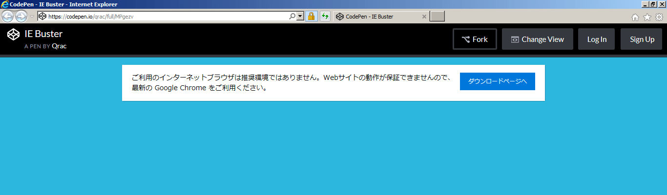 IE Buster プレビュー