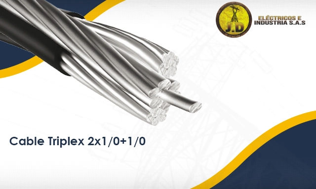 cable triplex 2x1/0+1/0 
