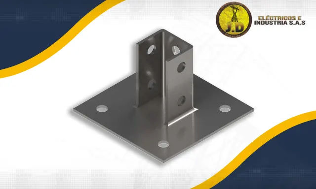 Base Alta para Perfil con Doble Tornillo de Sujeción Base Alta para Perfil con Doble Tornillo de Sujeción