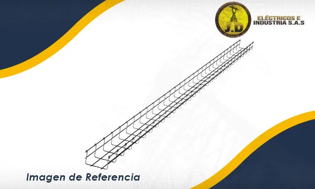 minuatura de Bandeja portacable tipo malla 40 x 5,4 cm x 3 m Bandeja portacable tipo malla 40 x 5,4 cm x 3 m