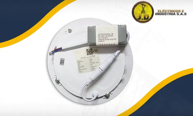 Panel LED Redondo 9W
