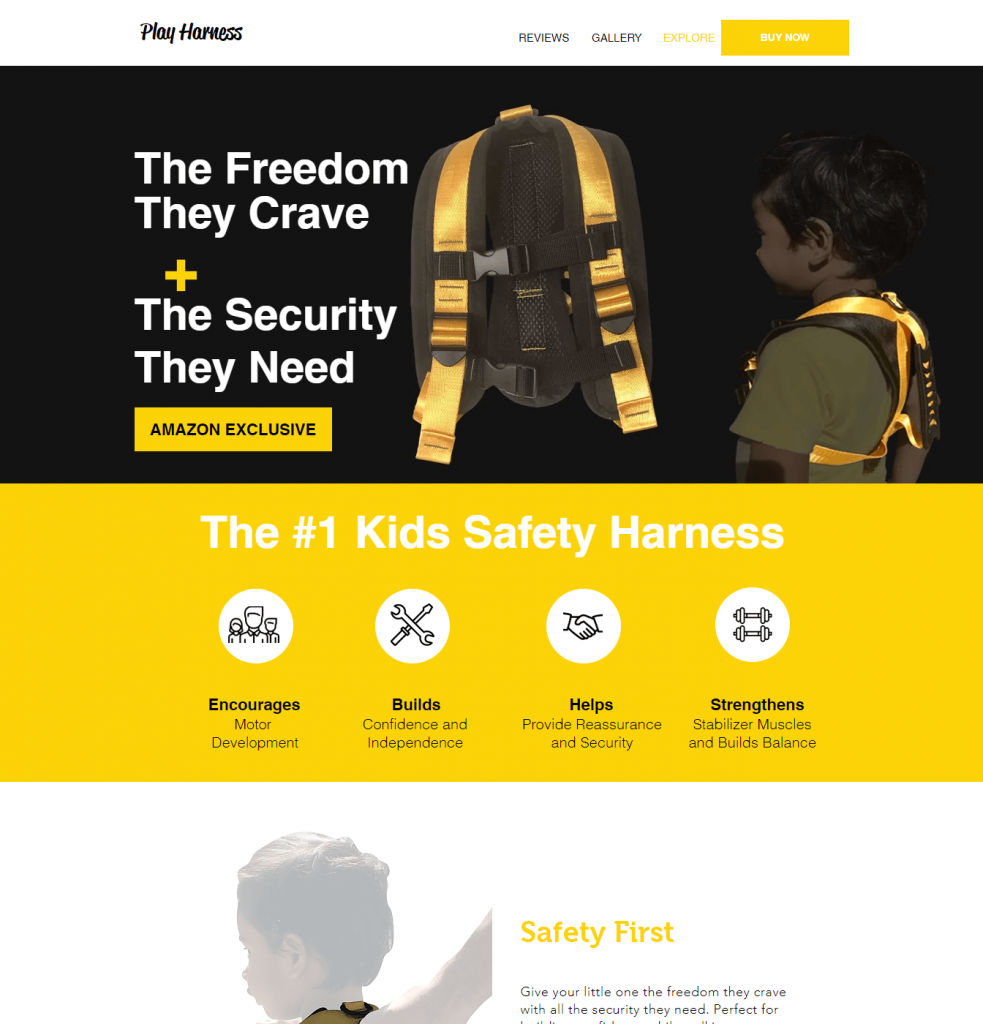 Child safety harness