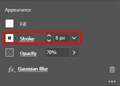 lisäämällä 8px isku