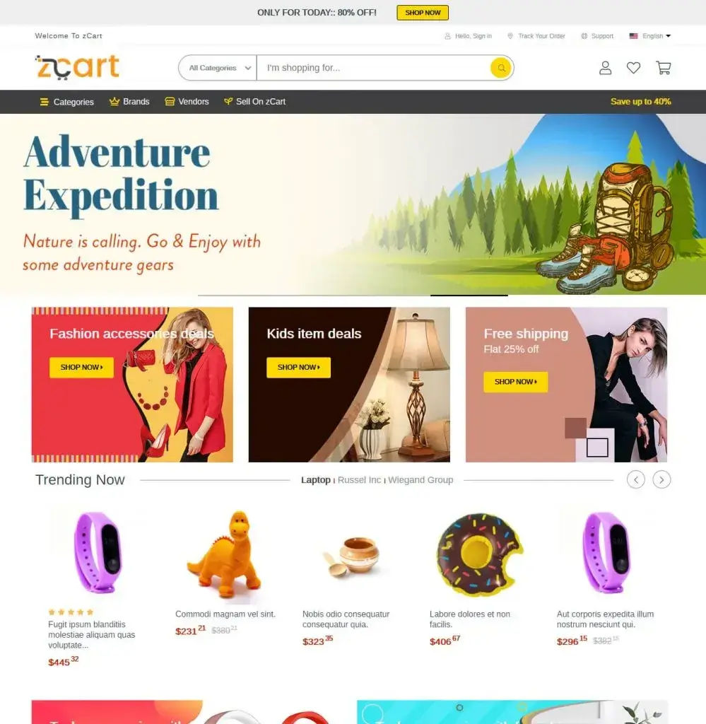 Zcart Multivendor Marketplace