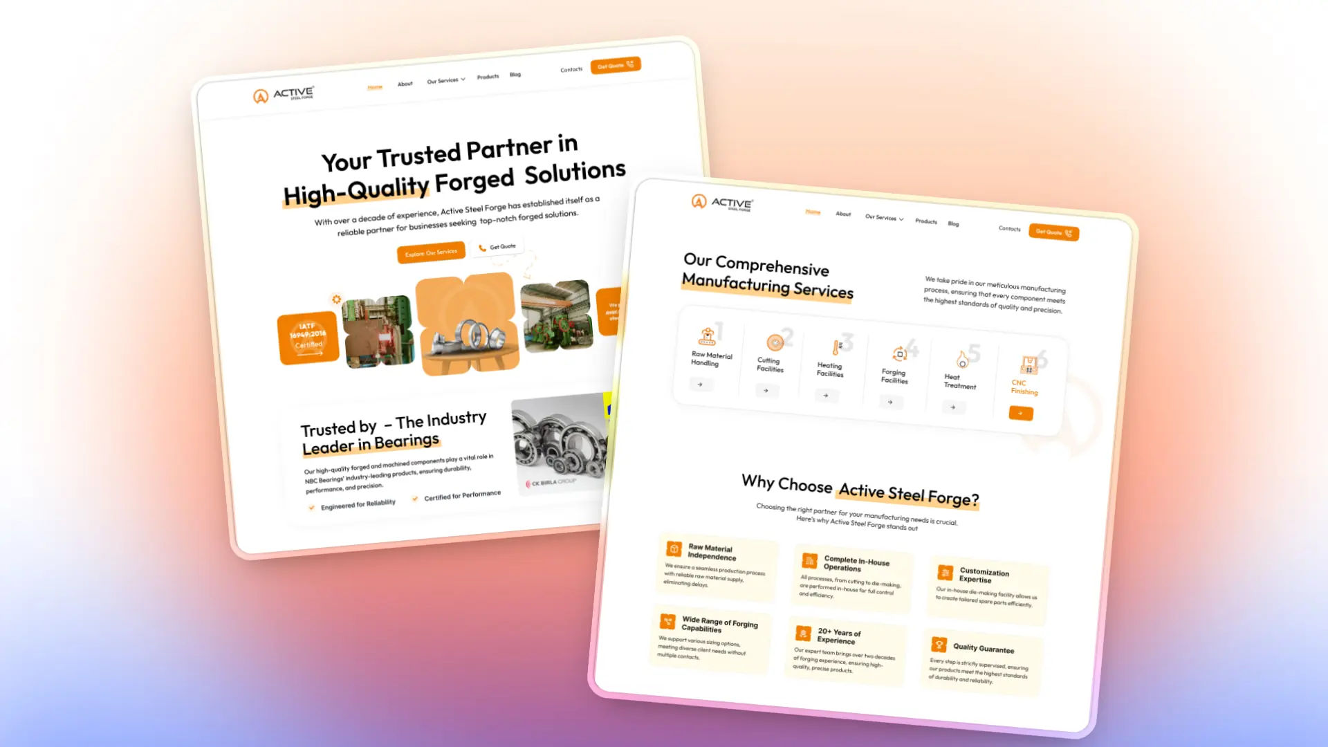 Modern Makeover. SEO Perfected –   Active Steel Forge Case Study