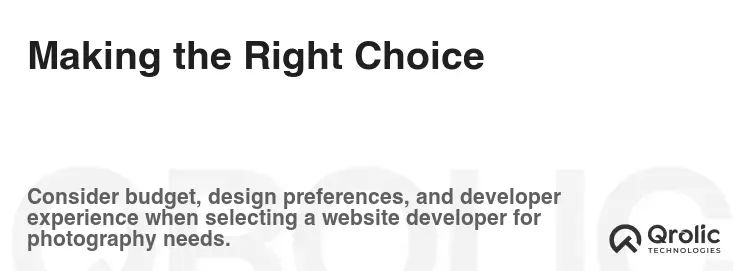 Making the Right Choice Making the Right Choice